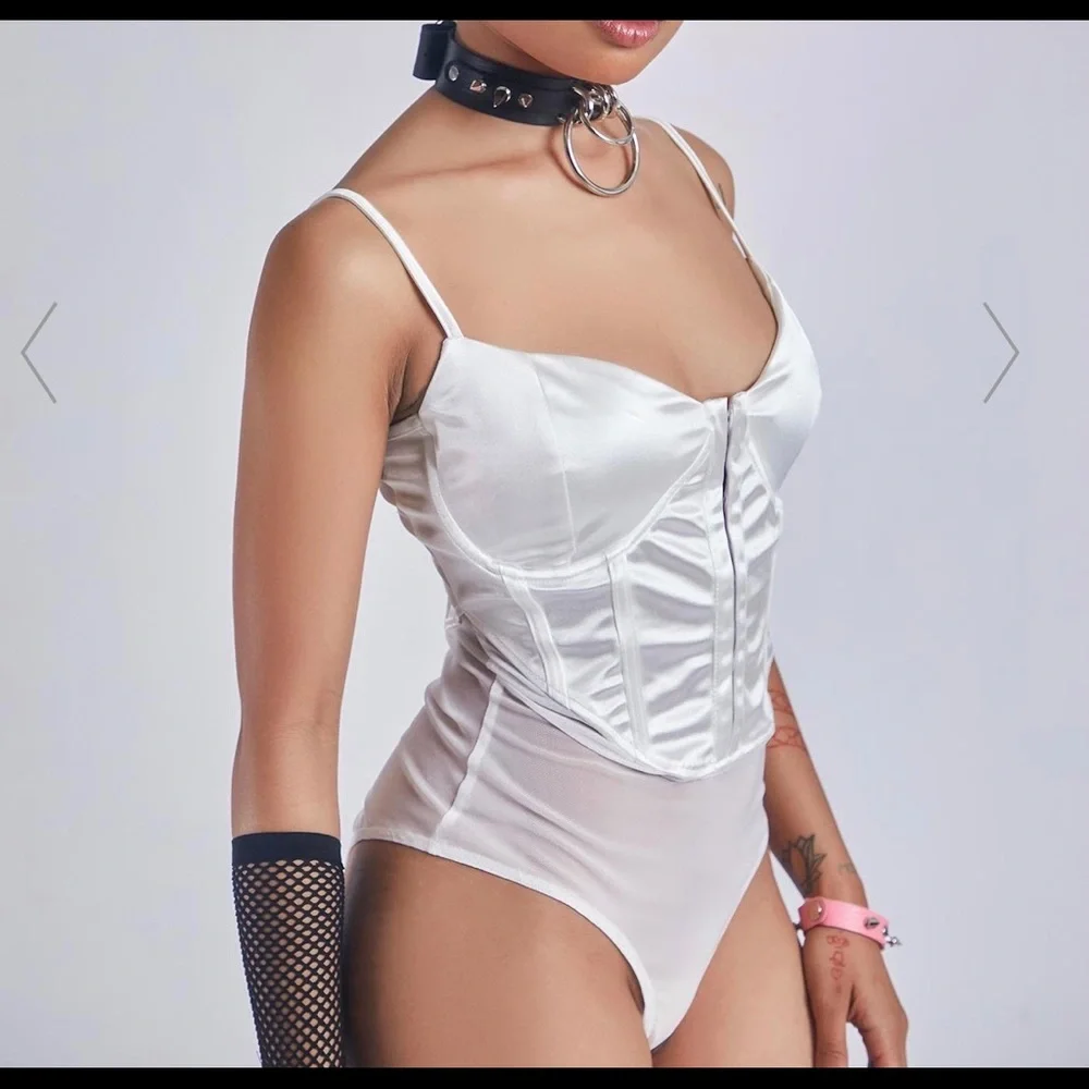 Dolls Kill satin & mesh bodysuit - Picture 13 of 16